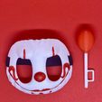 IMG_5298.jpeg Placa com a cara do Pennywise para Labubu + balão vermelho