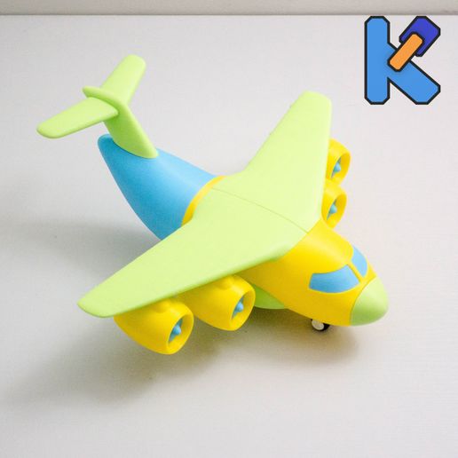 Transport Aircraft Toy Puzzle 3D model