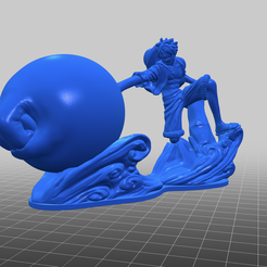 Screen-Shot-2021-09-01-at-10.47.16-PM.png Бесплатный STL файл Monkey.D.Luffy Punch figure・Дизайн для загрузки и 3D-печати