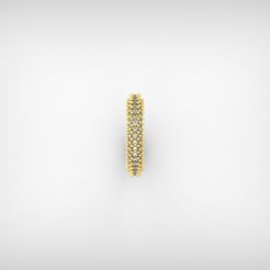 01.39.jpg Free STL file Sparkling Full Diamond Ring・3D printing design to download