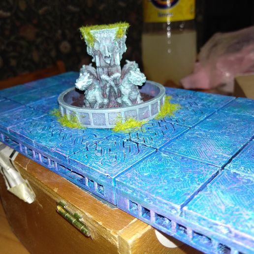 Dungeon bowl - warhammer quest Room with fountain