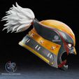 2.jpg Шлем росомахи Сенгоку 3D файл для печати STL Самурай