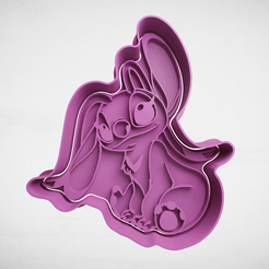 push-diseño.png 3D-Datei stitch's angel bride・3D-druckbares Modell zum Herunterladen