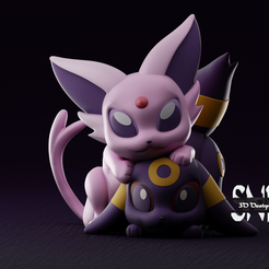 umspeon13.png Umbreon Espeon Fanart Toy (No Support)