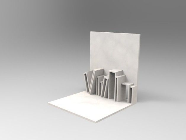 BookEnd_preview_featured.jpg Download free STL file Stack shaped Book End • Design to 3D print, 3dshilp