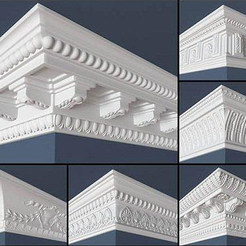 1.png 30 Crown Molding Collection 3D Model .MAX file