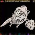 Spaceship-3dprinting-3dprints-miniature-minis-diorama-3dprint-bundle-pack-props-banner-3.jpg 20 Different Spaceship STL Diorama - Minature Collection Pack-Bundle