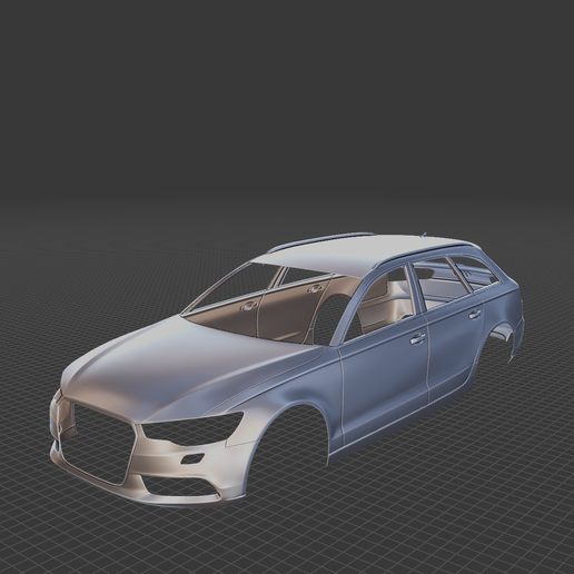 Audi A6 Avant 2012 Body 3D Model
