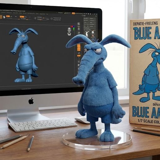 THE AARDVARK: The Persistent Hunter! 👃 Retro 3D Model