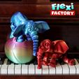 Dan-Sopala-Flexi-Factory-Elephant_03.jpg Print-in-Place Circus Elephant with 3MF and XL Versions Included!