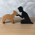 IMG-20240322-WA0169.jpg Boy and his American Staffordshire Terrier for 3D printer or laser cut