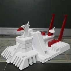 IMG_20201227_070719_061.jpg STL file Voltes V Basecamp Big Falcon Dual Color・Design to download and 3D print