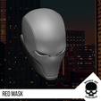 18.png Tête de masque rouge pour figurines de 6 pouces