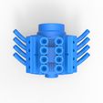 6.jpg Fichier 3D Moteur V8 pour dragster vintage Échelle 1:25・Design imprimable en 3D à télécharger