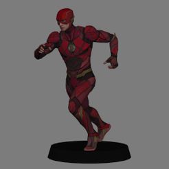 01.jpg Flash - Justice League low poly 3d print