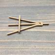 Easel3.jpg STL-Datei Miniatur-Staffelei und -Leinwand・Modell zum Herunterladen und 3D-Drucken