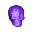 head.stl University of Georgia Sugar Skull Statue - 3d Print