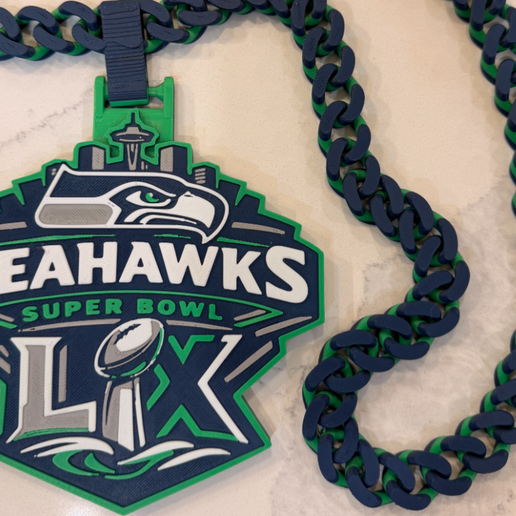 Seahawks 2026 Superbowl Champion chain