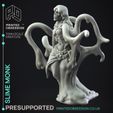 slime-monk-4.jpg Slime Monk - The Gelatinous Queen - PRESUPPORTED - Illustrated and Stats - 32mm scale