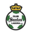 SANTOS-LAGUNA.png Archivo OBJ LLAVEROS LIGA MX TODOS LOS EQUIPOS・Modelo para descargar y imprimir en 3D