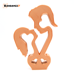 1.png 3D file Stylized Man & Woman・3D printer design to download