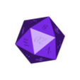 D20.stl D20 Sharp Edge - Scribble Font