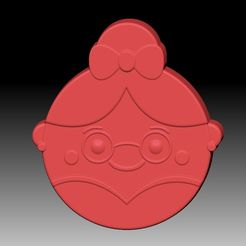 MrsClaus.jpg STL file MRS CLAUS SOLID SHAMPOO AND MOLD FOR SOAP PUMP・3D printable design to download