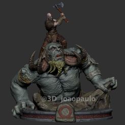 kratostroll.jpg Kratos VS Troll - God of War Diorama