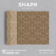 Boho6_3.jpg Boho VI Texture | 2 versions of the same design | Polymer clay Seamless texture roller | Digital STL file | Clay texture
