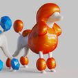 Poodle-Art-Model.2043.jpg Poodle Continental cut -Modern Art Piece-canine collection
