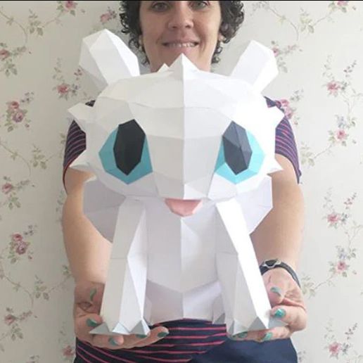 🏢 TOOTHLESS・ 3D File for Papercraft & Origami・Cults