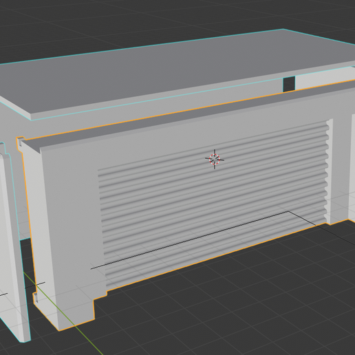 Garage storage unit building for wargaming terrain - 3D model önizlemesi