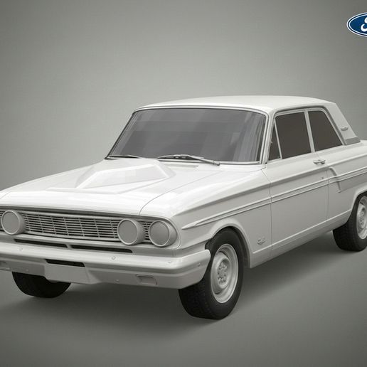 Ford Fairlane Thunderbolt 1964 – Classic Muscle Sedan STL 3D Print Model