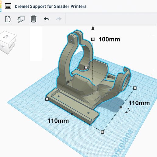 DremelBase.jpg Dremel 200 Base for Smaller 3D Printers