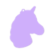 Base Negra.stl Llavero Unicornio / Unicorn Keychain