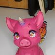 IMG_20240226_163811.jpg Kawaii Butterfly Unicorn Piglet Piggy Bank
