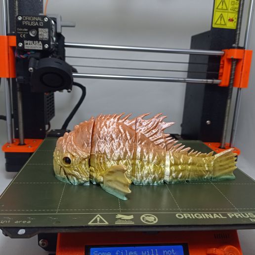 D hele tele ulate! ~ PROS Le SAMOA SAS ZN Pisin 2) 7a) = STL file Articulated Print-In-Place Monster Piranha・3D printer design to download, Avoline3D