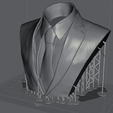 Lychee_Torso.png John F Kennedy Bust (3D Print model)