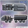 4.jpg Futuristic ten-wheeled all-terrain truck with cabin and rear tank (14) - Future Sci-Fi SF Post apocalyptic Tabletop Scifi Wargaming Planetary exploration RPG Terrain