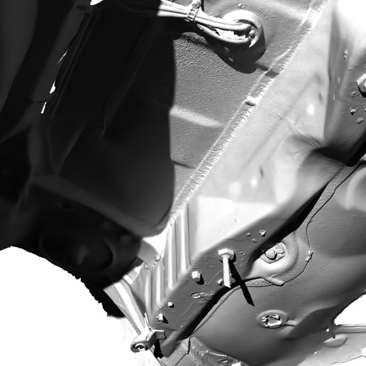 Underside3.png BMW E36 Coupe Заднее днище 3D сканирование