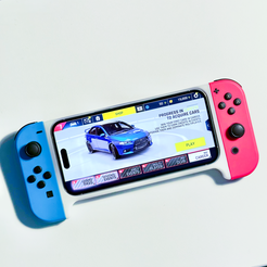 Asphalt_01.png STL file Nintendo Joycons attachments for iPhone 12 Pro Max - 14 Pro Max・3D printable model to download