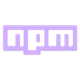 npm.stl Coding language logo's wall art pack