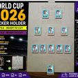 MUNDIAL.jpg World Cup 2026 Sticker Holder | CNC & Laser Cut File | Football Card Display | 12 Formations Included