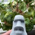 Moai-Statue - kein Überhang