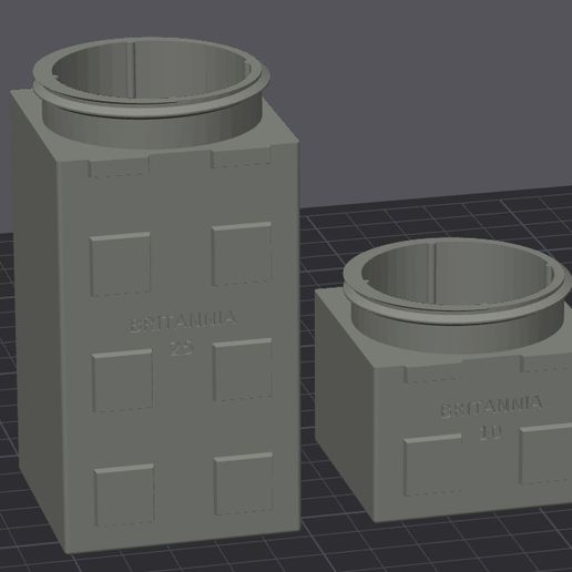 CoinStacker 1 oz British Silver Britannia - Stackable Storage