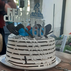 dj.png cake topper Feliz cumpleaños DJ
