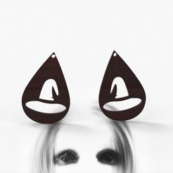 untitled.638.jpg STL-Datei ANHÄNGER OHRRING HALLOWEEN・3D-druckbares Modell zum herunterladen