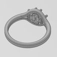 wf2.jpg Fichier STL Bague à tige fendue 3mm diamants cluster tailles US 6 7 8 Modèle d'impression 3D・Idée pour impression 3D à télécharger