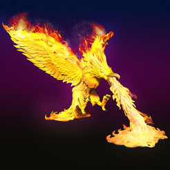 Front.png STL-Datei Heroes 3 Phoenix fliegen und schießen・3D-druckbare Vorlage zum herunterladen