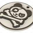 14b.png key ring/ Pandaman One Piece key ring (Jolly Roger)